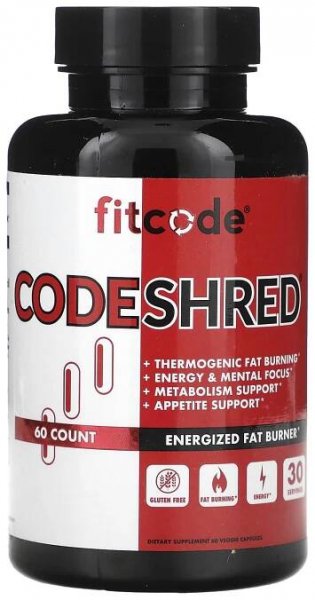 fitcode, CodeShred , 60 rostlinných kapslí 