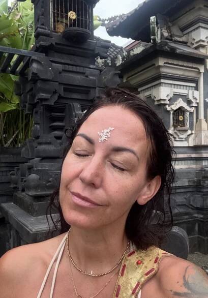 Hanychová na Bali.