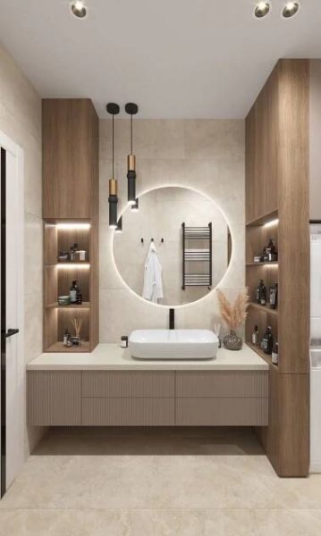 Дизайн ванной в современном стиле in 2025 | Wohnung badezimmer, Badezimmereinrichtung, Badezimmerideen