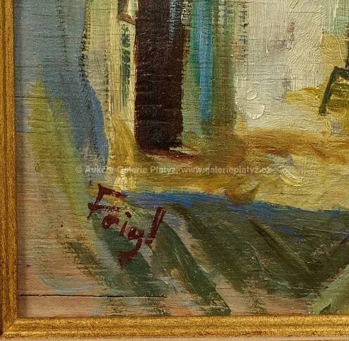 Bedřich Feigl / Městská brána - detail aukce « Aukce « Aukční Galerie Platýz