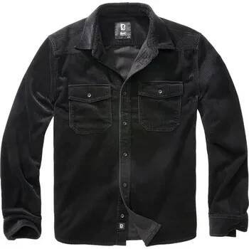Pánská košile Košile Brandit Corduroy Classic 1/1 - černá, 5XL