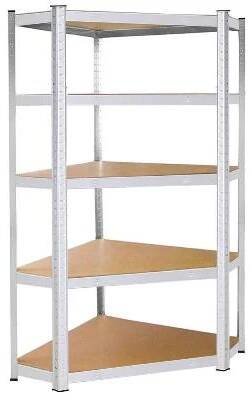 Rohový regál 180x90x40 cm, 5 polic SPRINGOS HA5214