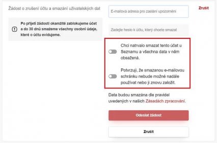 Podrobný návod, jak zrušit email na Seznamu | Mujsoubor.cz - Programy a hry ke stažení