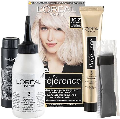 L'Oréal - Barva na vlasy Preference 10.21 Stockholm-velmi velmi světlá perlová blond | Rossmann.cz 