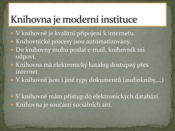 PPT - Role knihovny v životě obce PowerPoint Presentation, free download - ID:5029900