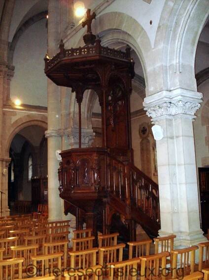 Pulpit of St. Pierre de Monsort, Louis and Zelie's parish church till 1870