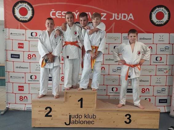 ČP Jablonec U13, U15 – 2 x 7. a 1 x 9. místo – Judo Ústí nad Labem