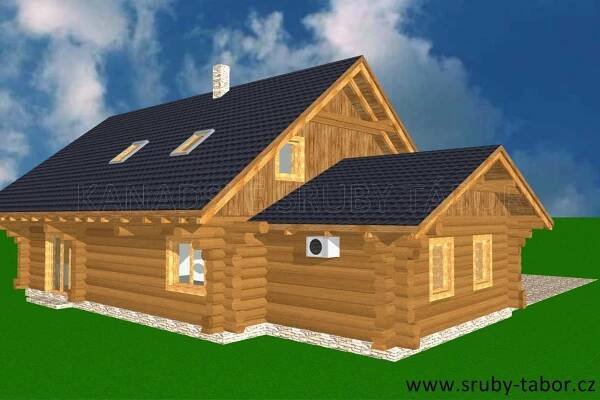 Srub Perth projekt srubového domu | Kanadské sruby Tábor