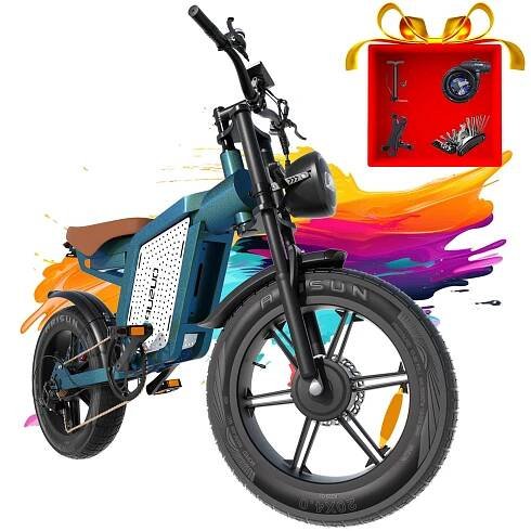 JANSNO X60 elektrokolo pro dospělé, 750 W, dvojitý motor, 48 V 23 Ah, baterie, elektrické horské kolo s pneumatikami 20 palců