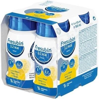 FRESUBIN 3,2 KCAL DRINK MANGO POR SOL 4X125ML