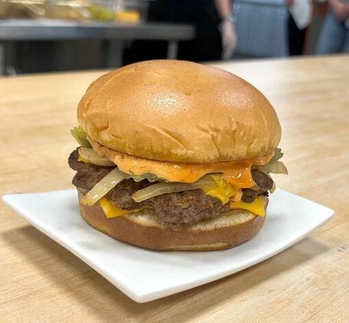 Smashed Jack burger by Jack in the Box