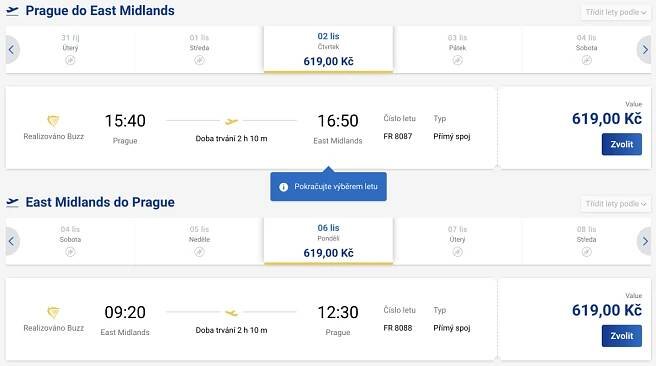 East Midlands nově s Ryanairem z Prahy. Letenky od 1 238 Kč