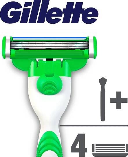 GILLETTE Mach3 Sensitive s 3 hlavicemi