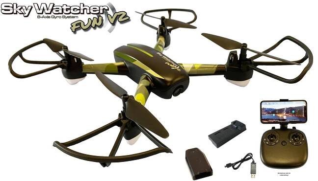 DF models dron SkyWatcher FUN V2 RTF FPV (DOPRAVA ZDARMA) | Drony s FPV přenosem na smartphone | Levné modely