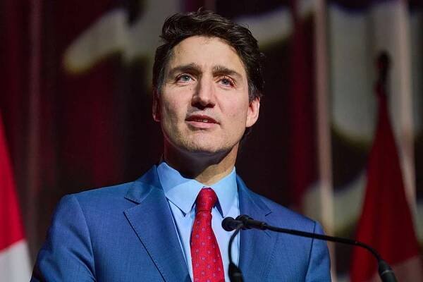 Justin Trudeau, Canada's prime minister, speaks at the National Caucus holiday party in Ottawa, Ontario, Canada, on Tuesday, Dec. 17, 2024