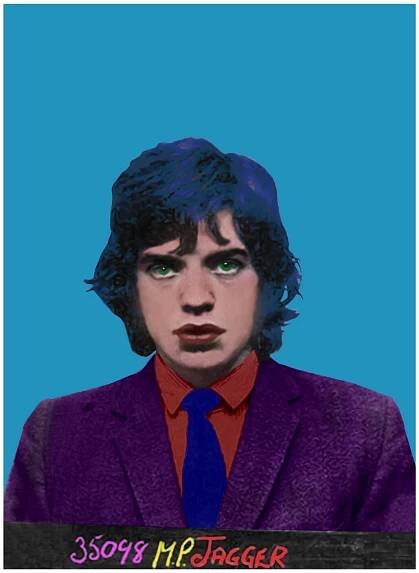 Mick Jagger Mugshot