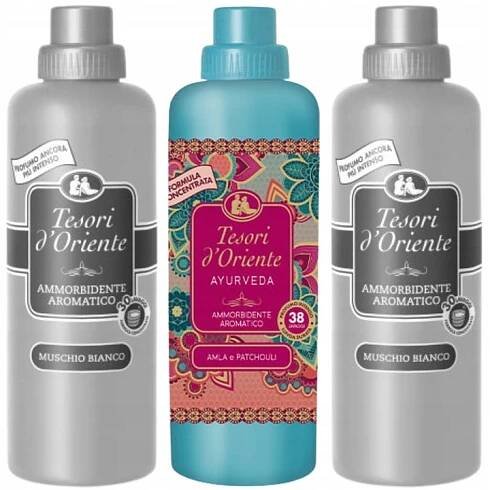 Tesori d'Oriente Sada italských oplachovacích přípravků 3 x 760 ml