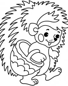 Omalovánka Malý ježek - Omalovánky pro děti