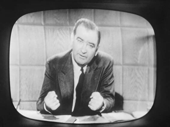 Senator Joseph R. McCarthy on Television Broadcast