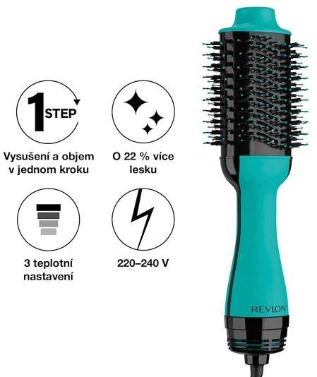 Kulmofén Revlon One-Step Volumizer RVDR5222TE, teal - Volumizer