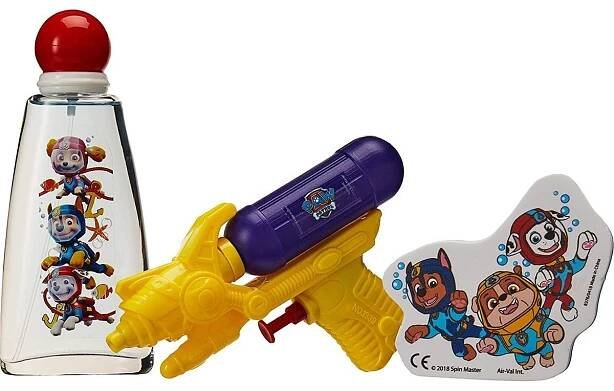 Paw Patrol dárková sada EDT 100ml s vodní pistolí a terčem