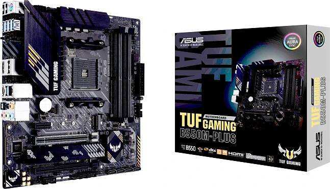 Asus TUF GAMING B550M-PLUS Základní deska Socket (PC) AMD AM4 Tvarový faktor Micro-ATX Čipová sada základní desky AMD® B