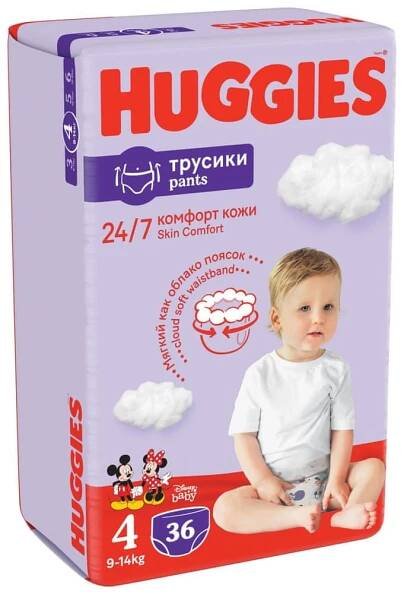 Huggies Pants 4 Jumbo (9-14 kg) 36 ks