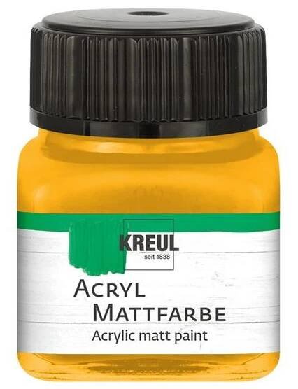Akrylová barva KREUL 20ml matná zlatožlutá
