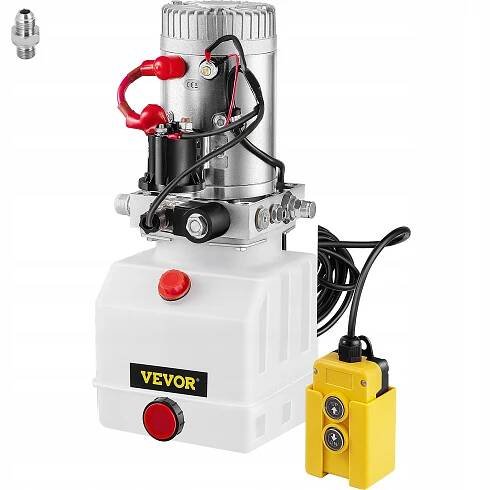 VEVOR Agregat Hydrauliczny Pompa 4L 3kW DC12V Tworzywo Sztuczne 3200PSI