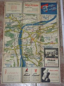 stará mapa - Praha - hotel Alcron  - Staré mapy a veduty