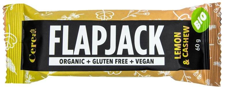 Cerea Flapjack bezlepkový kešu/citrón BIO 60 g