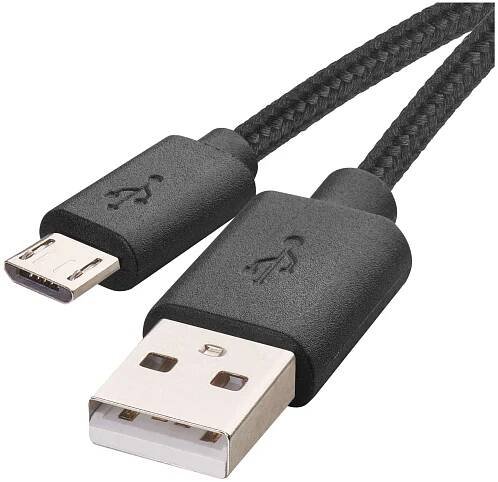 EMOS Nabíjecí a datový kabel USB-A 2.0 / micro USB-B 2.0, 2 m, černý, SM7008BL