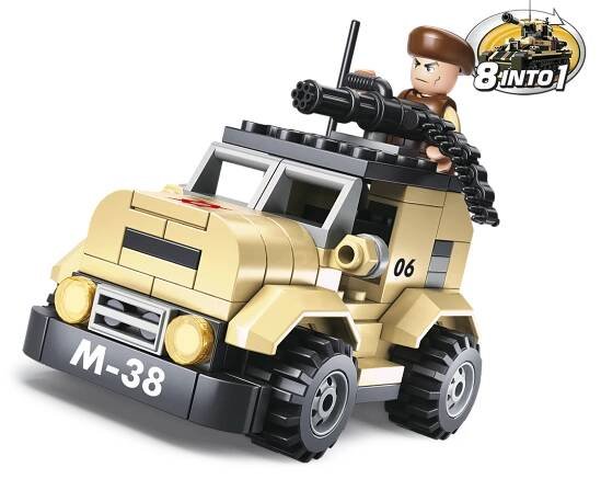 Hlídkový vůz, kostky shodné s LEGO | Armáda |Model4all- modely pro všechny 
