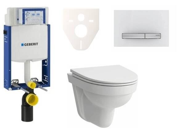 Cenově zvýhodněný závěsný WC set Geberit k zazdění + WC Laufen Laufen Pro Nordic SIKOGE2H8