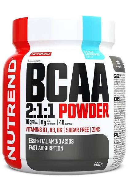 Nutrend nápoj BCAA 2:1:1 Powder 400g modrá malina