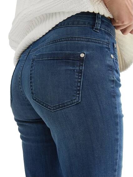 Dámské kraťasy TOM TAILOR Alexa Shorts tmavě modré-seprané | EXE JEANS | Specialisté na džíny Mustang, Cross, Mavi a další