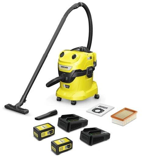 Kärcher WD 4-18 Dual Battery Set V-20/22 AKU vysavač na mokro-suché nečistoty