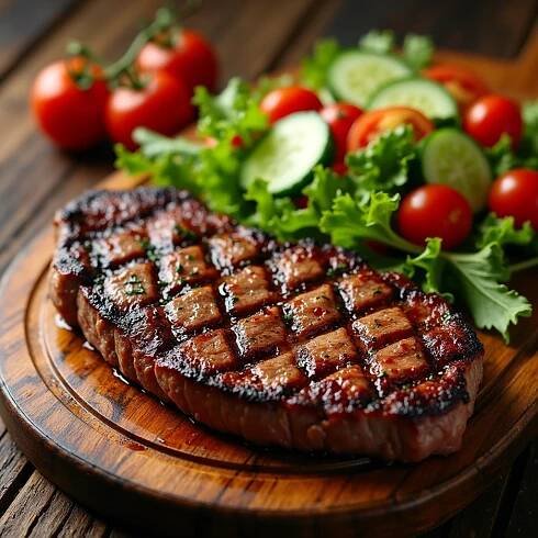 Šťavnatý grilovaný flank steak s osvěžujícím letním salátem - Zprávy.ai
