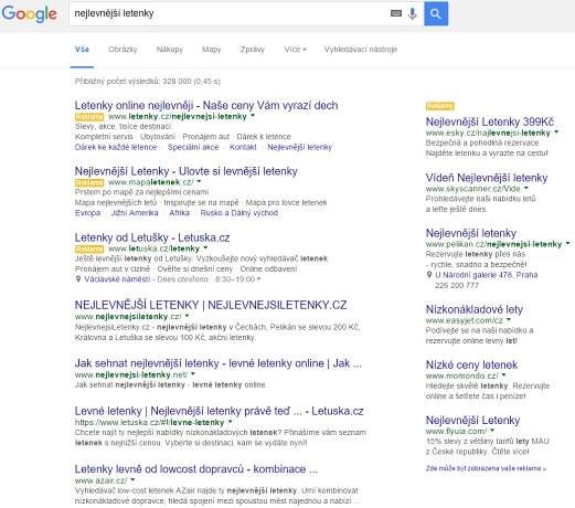 Google odstraní reklamy z pravého sloupce vyhledávání, přidá nahoře - Lupa.cz