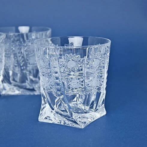 Quadro - 500PK, sada odlivka whisky 340 ml, 6 ks., Crystalite Bohemia