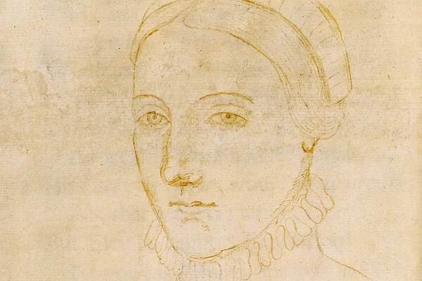 The only surviving image that may depict Anne Hathaway, made by Sir Nathaniel Curzon in 1708.