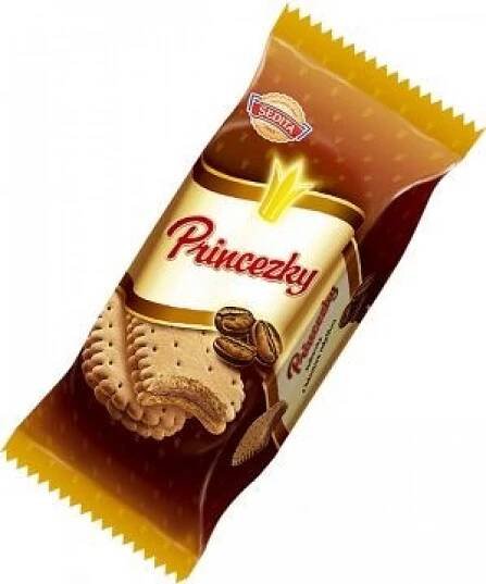 Sedita Princezky Sušenky s krémovou náplní s kávovou chutí 80 g