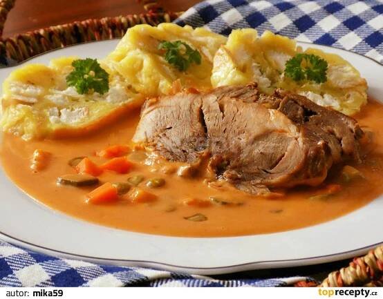 Pomalu pečená vepřová plec na způsob bratislavské recept - TopRecepty.cz