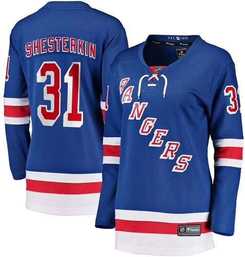Igor Shesterkin New York Rangers Fanatics Women's Home Breakaway Jersey - Blue