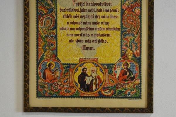 Starožitný kolorovaný tisk