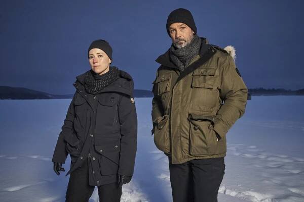 Cardinal - Než přijde noc - Barry - Z natáčení - Karine Vanasse, Billy Campbell