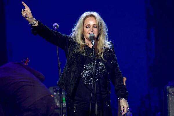 Bonnie Tyler performs on stage during Music For The Marsden 2020 at The O2 Arena on March 03, 2020 in London, England.