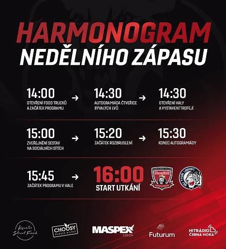 Nedělní první duel: foodtrucky, autogramiáda i největší úspěchy | Mountfield HK