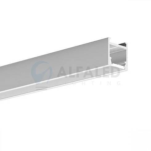 LED lišta LED hliníkový profil KLUŚ PDS-H stříbrná anoda 1m