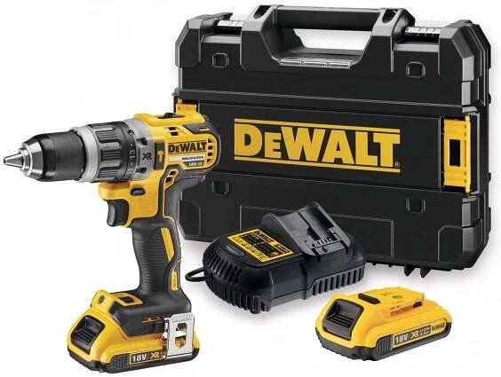 DeWALT DCD796D2 Aku příklepová vrtačka XR (70Nm/18V/2x2,0Ah) kufr Tstak